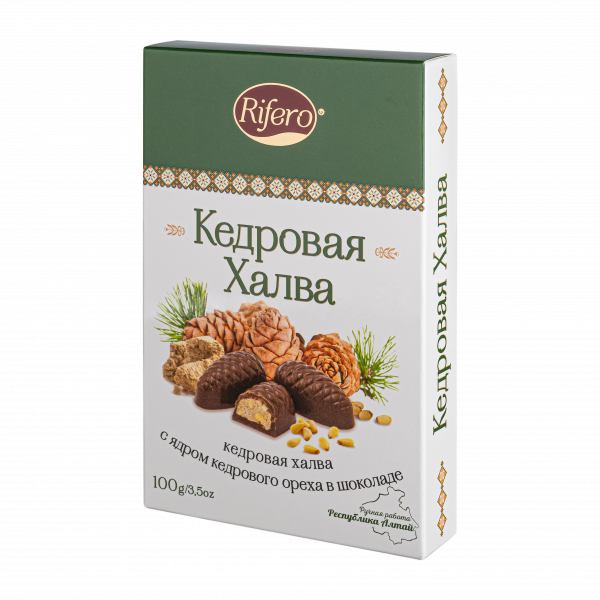 №1 Риф и ко Конфеты "Кедровая халва" 100г   в Шуе