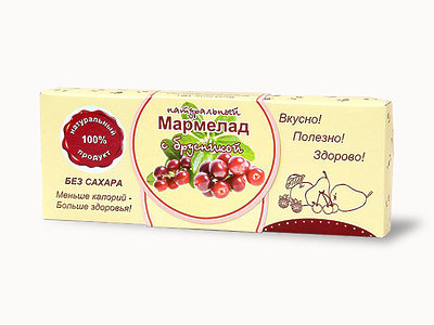  Мармелад натуральный "Брусника" 140г в Шуе