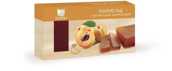 №2 Мармелад пластовый 210г абрикосовый  в Шуе